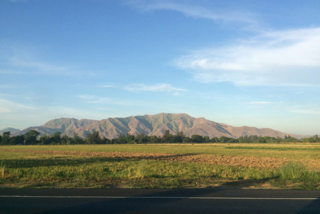 Scenic views of Zambales mountain range from the road