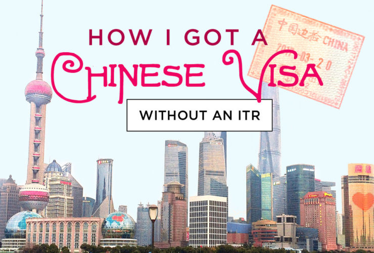 How I got a Chinese Visa without an Income Tax Return